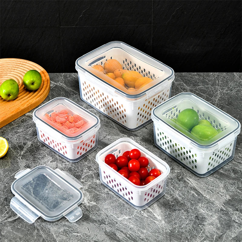 1/2/3Pcs Refrigerator Preservation Storage Box