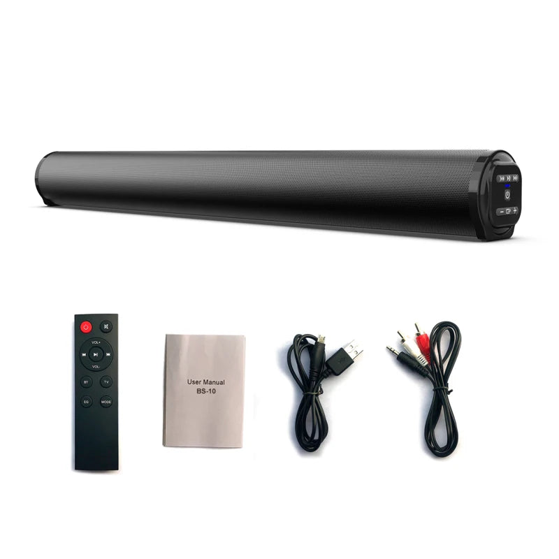 "Wired and Wireless Bluetooth TV Sound Bar"