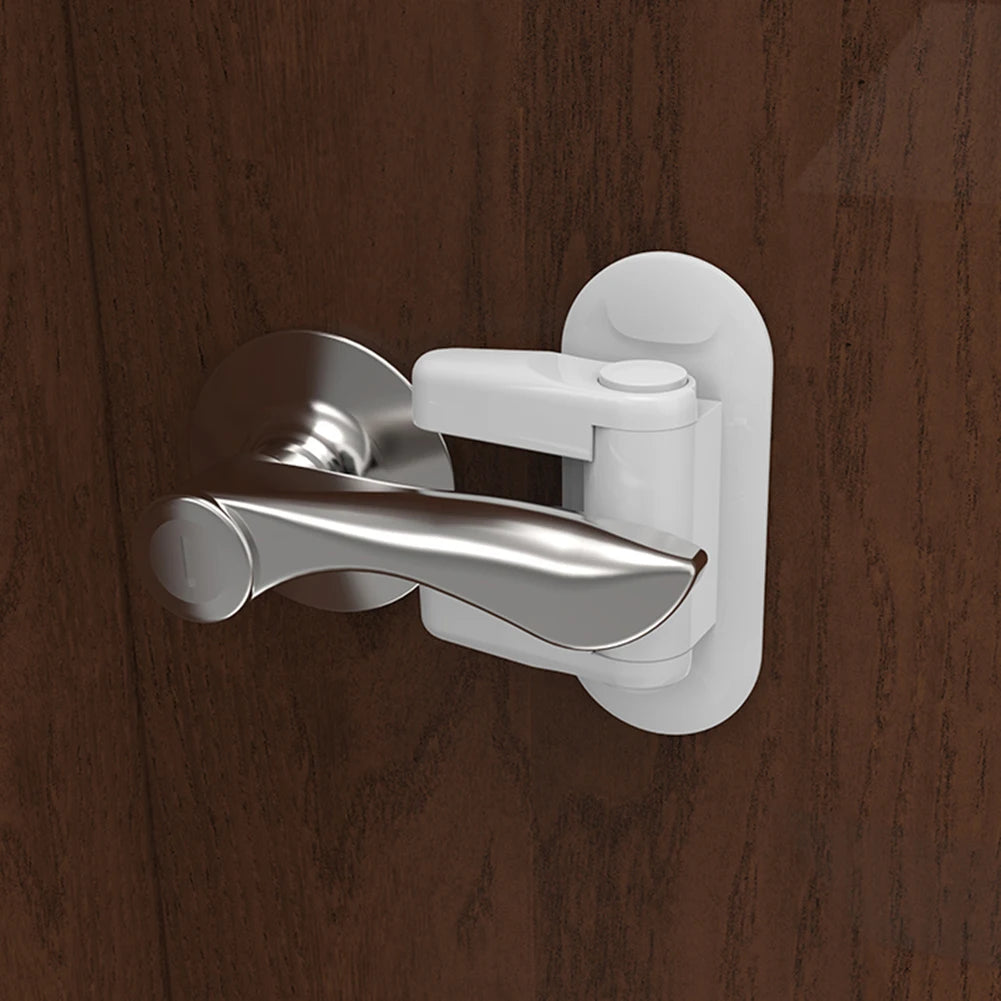 "Universal Child Safety Door Lever Lock"