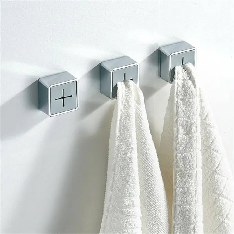 "Innovative Plug Wall Hanger Towel Storage Rack"