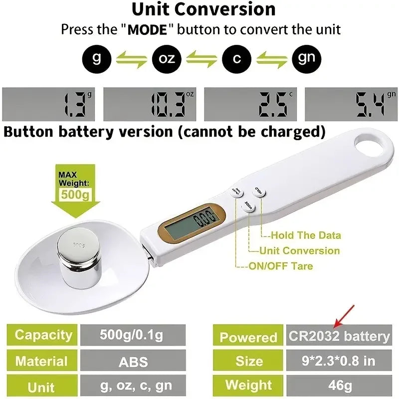 Mini Spoon Scale Digital Kitchen Scale