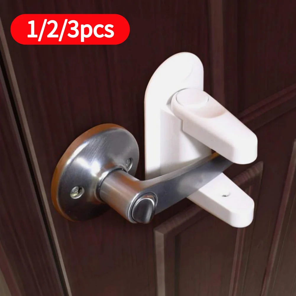 "Universal Child Safety Door Lever Lock"