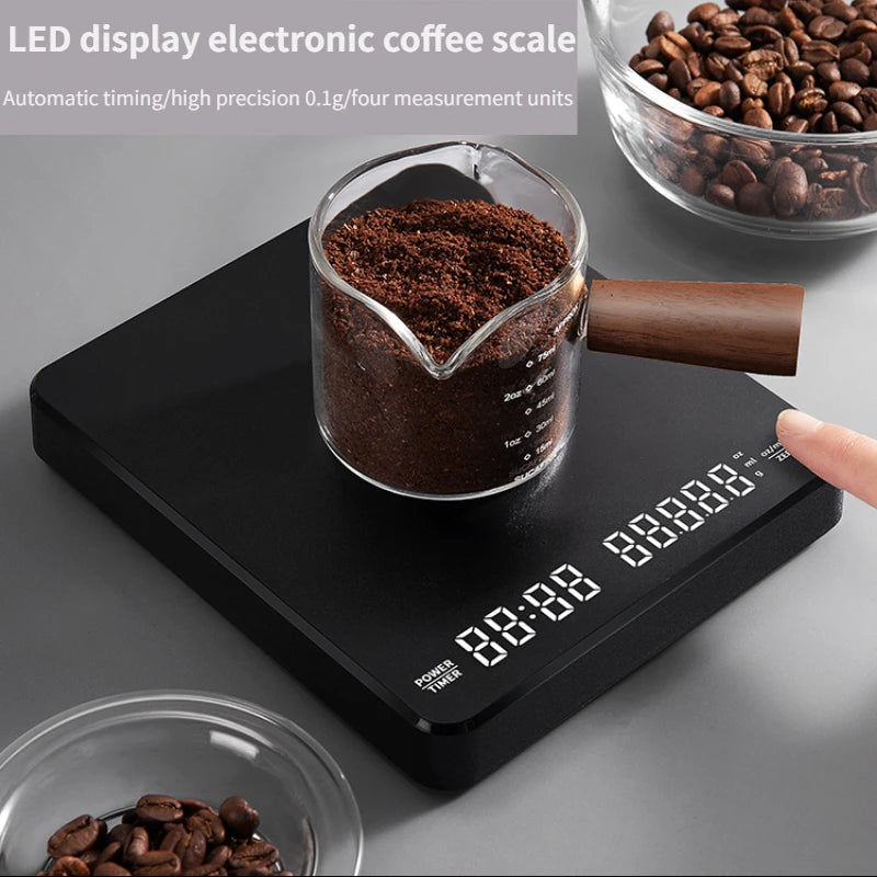 "Electronic Scale with Built-in Battery and Auto Timer"