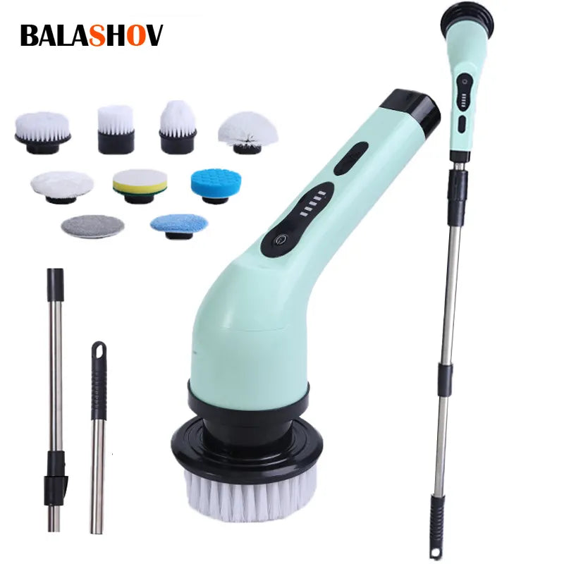 9-in-1 Electric Cleaning Brush Electric Spin Cleaning