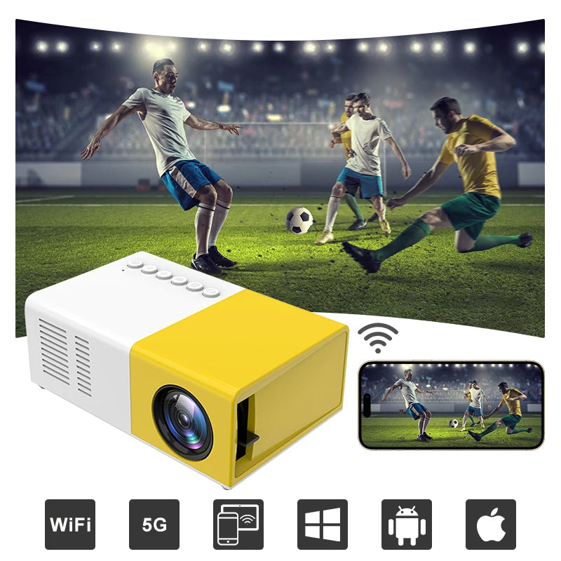 "Mini Home Theater Projector: Multimedia Video Game Beamer"