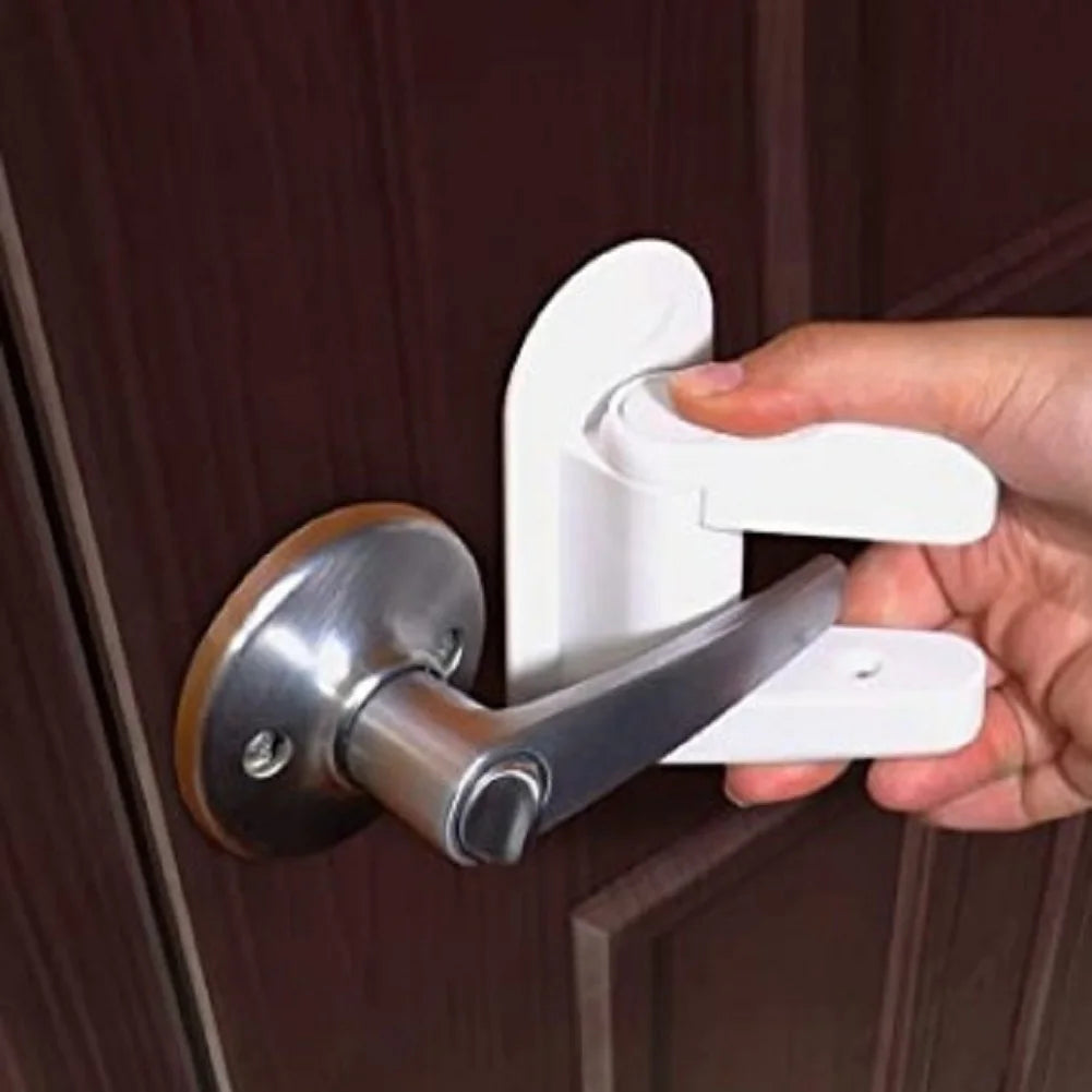 "Universal Child Safety Door Lever Lock"