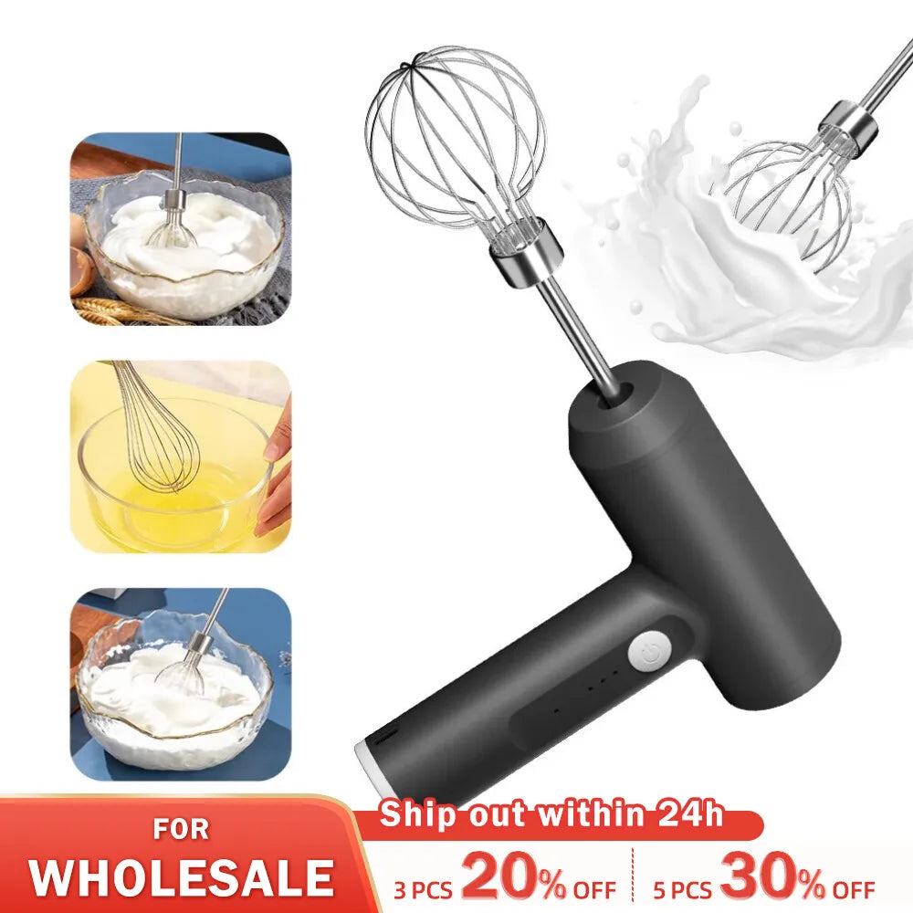 1 PCS Wireless Electric Food Mixer