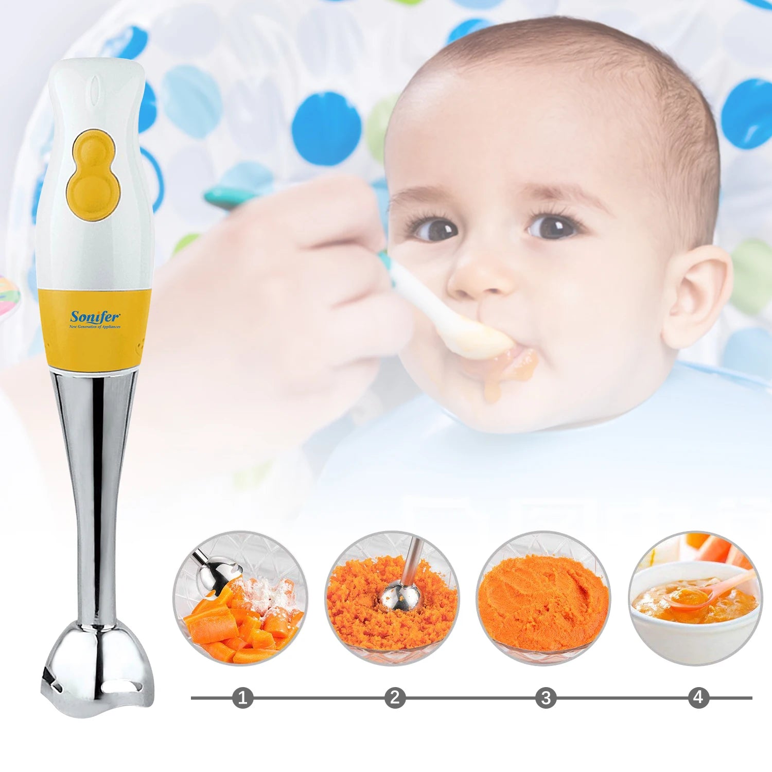 "Electric Immersion Hand Blender"