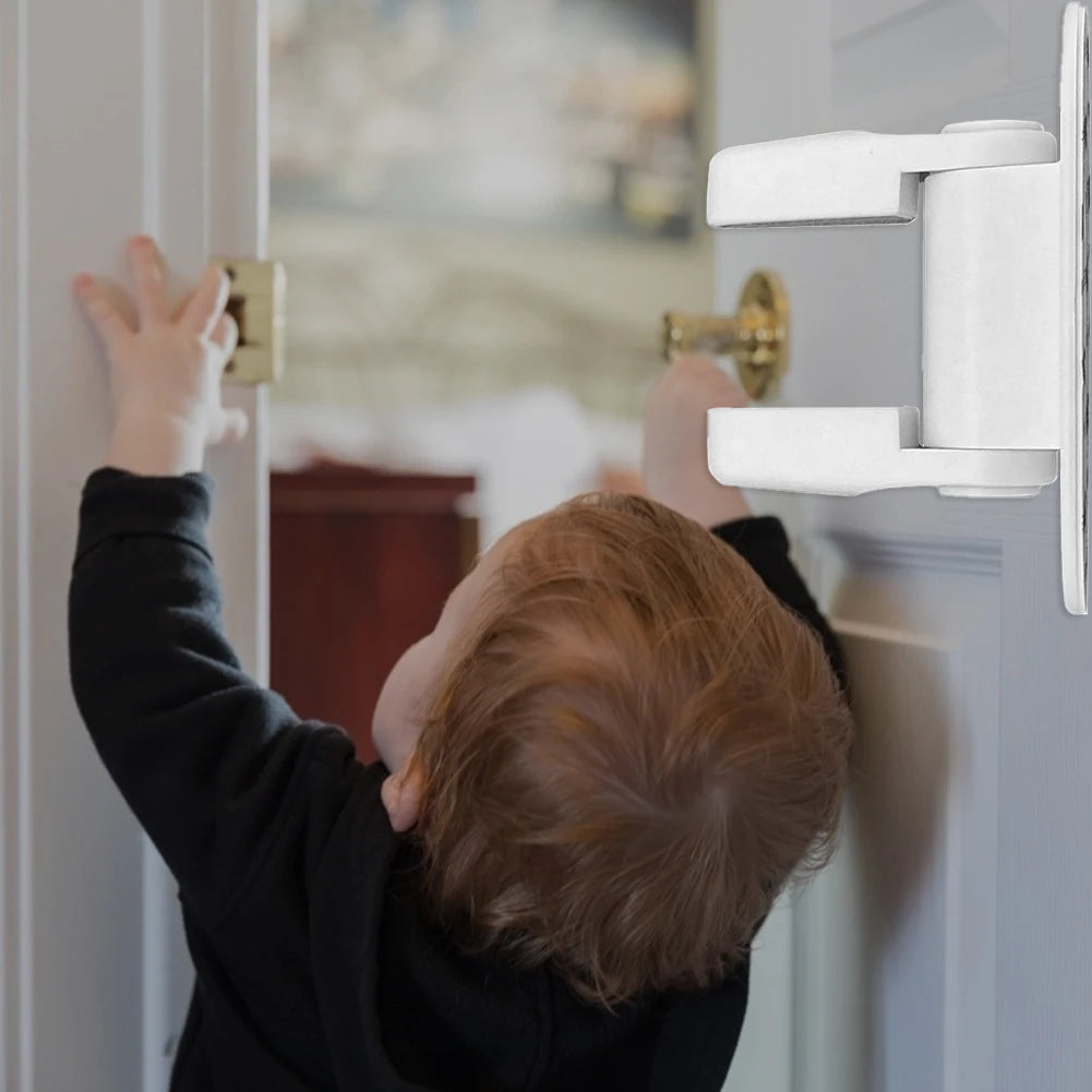 "Universal Child Safety Door Lever Lock"