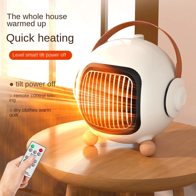 "Mini Desktop Heater: Portable Warmer"