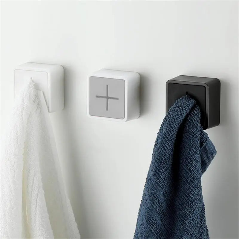 "Innovative Plug Wall Hanger Towel Storage Rack"