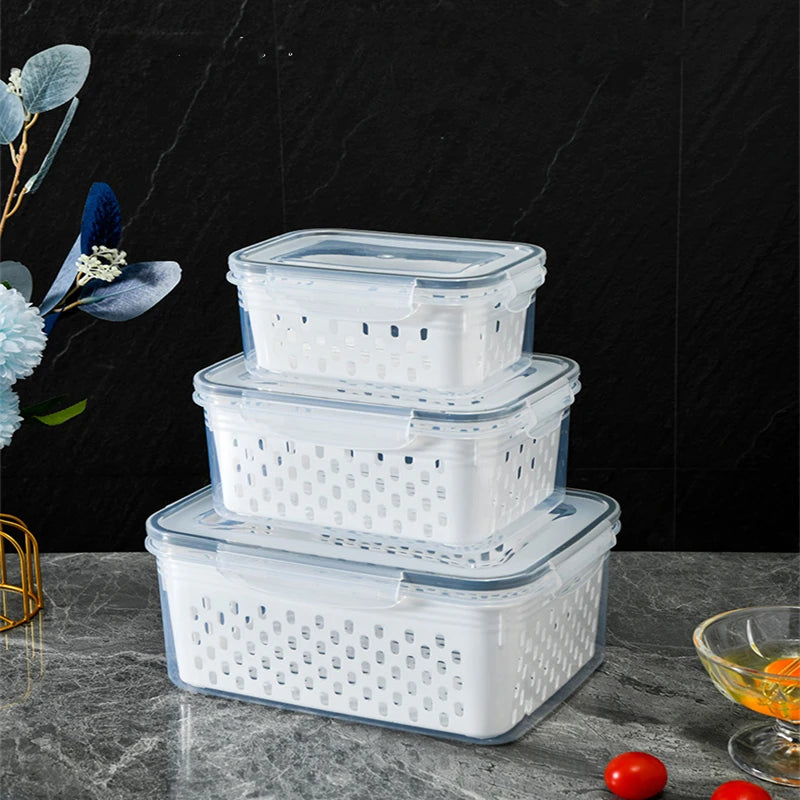 1/2/3Pcs Refrigerator Preservation Storage Box